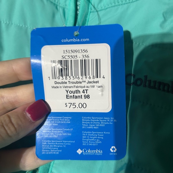 Columbia Aqua Youth Jacket - Picture 2 of 3